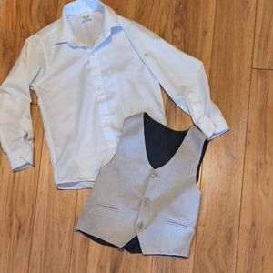 Boy's Lilax Shirt And Vest